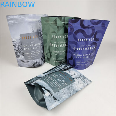 Manufacturers Smell Proof Moisture Proof Stand Up Zipper Plastic Bag with Handle for Natural Ocean Sea Salt