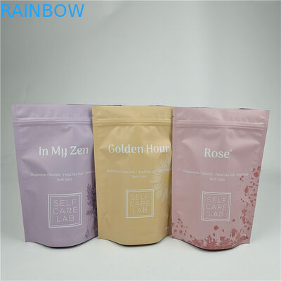Manufacturers Smell Proof Moisture Proof Stand Up Zipper Plastic Bag with Handle for Natural Ocean Sea Salt