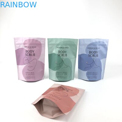 Stand Up Body Scrub Bag Customizable Cosmetic Packaging Bag with Various Sizes