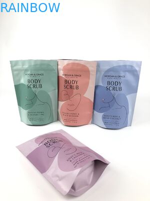 Stand Up Body Scrub Bag Customizable Cosmetic Packaging Bag with Various Sizes