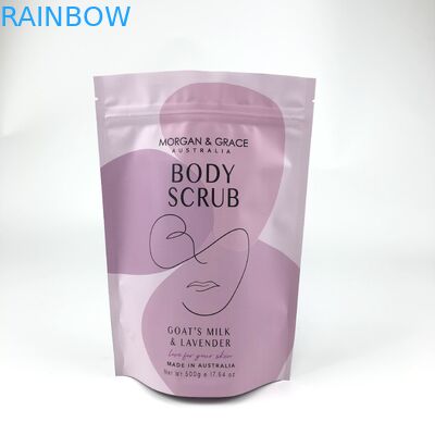 CDR AI PSD PDF Design File Bath Salt Mylar Bags for Cosmetics Sachets Customized