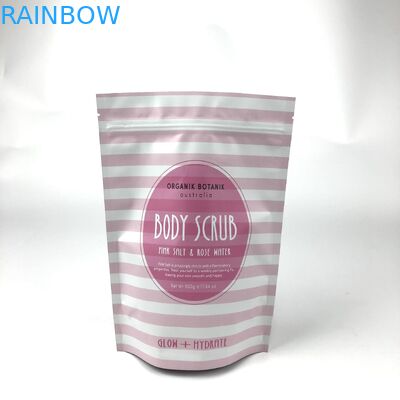 Cosmetic Packaging Bag Stand Up Body Scrub Bag for Bath Salt and Body Scrub Mylar Bags