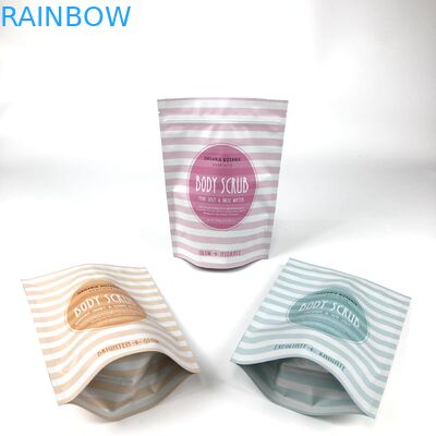 Cosmetic Packaging Bag Stand Up Body Scrub Bag for Bath Salt and Body Scrub Mylar Bags