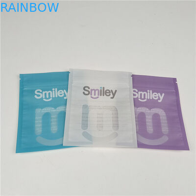 Clear Teeth Aligners Mylar Three Side Sealed Plastic Pouches Packaging Leak Proof and Moisture Proof