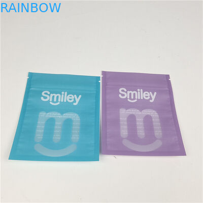 Clear Teeth Aligners Mylar Three Side Sealed Plastic Pouches Packaging Leak Proof and Moisture Proof