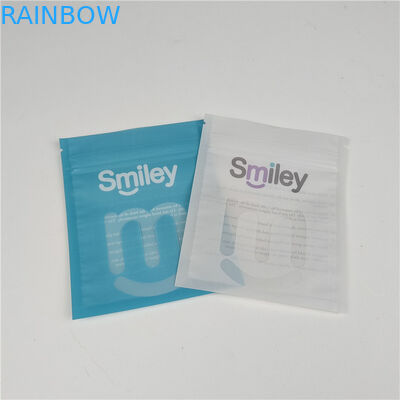 Clear Teeth Aligners Mylar Three Side Sealed Plastic Pouches Packaging Leak Proof and Moisture Proof