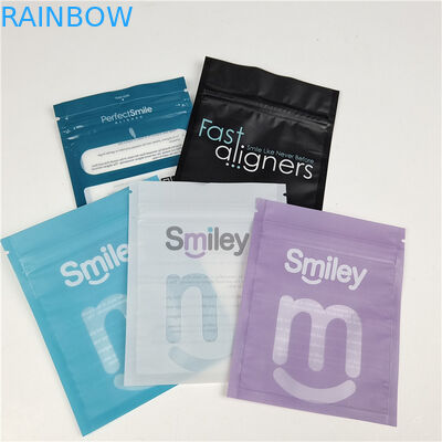 Wholesale Custom Printed Flat Pouch Mylar Packaging Teeth Aligner For Teeth Care with Zipper