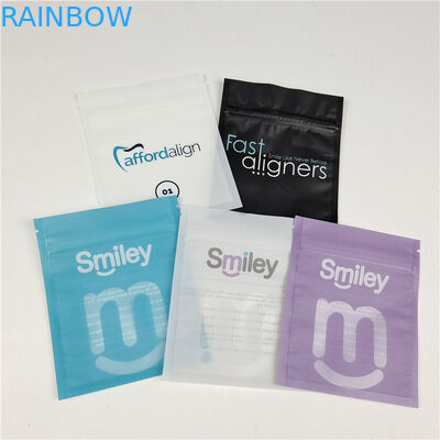 Wholesale Custom Printed Flat Pouch Mylar Packaging Teeth Aligner For Teeth Care with Zipper