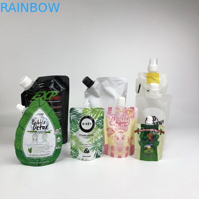 Top Quality Custom Logo Printed New Design Reusable Spout Pouches Food Drink Juice Milk Container Sealable Bags