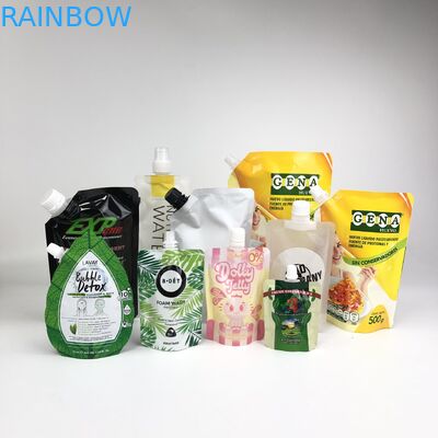 Top Quality Custom Logo Printed New Design Reusable Spout Pouches Food Drink Juice Milk Container Sealable Bags