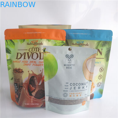 Resealable Stand Up Pouches Slim Tea Bag with Degassing Valve