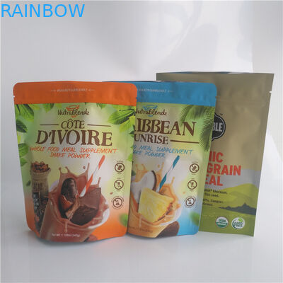 Resealable Stand Up Pouches Slim Tea Bag with Degassing Valve