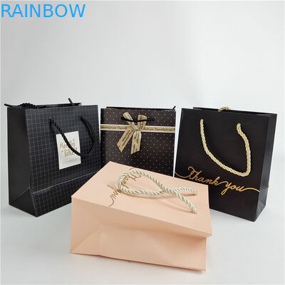 High Quality Custom Digital Printing Logo Printed Shopping Paper Bag Packaging White 110 Gram Reusable