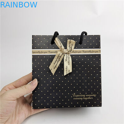 High Quality Custom Digital Printing Logo Printed Shopping Paper Bag Packaging White 110 Gram Reusable