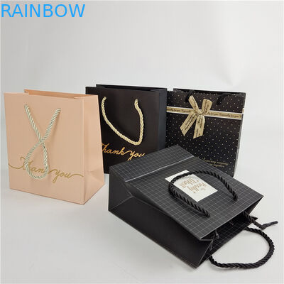 High Quality Custom Digital Printing Logo Printed Shopping Paper Bag Packaging White 110 Gram Reusable