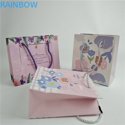 Promotional Quality Assurance Custom Digital Printing Logo Printed Shopping Paper Bag Packaging