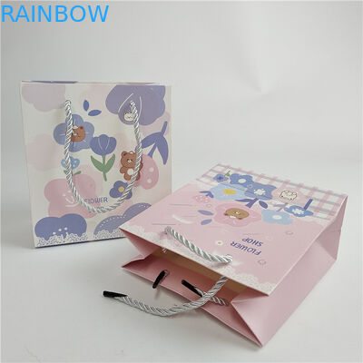 Promotional Quality Assurance Custom Digital Printing Logo Printed Shopping Paper Bag Packaging