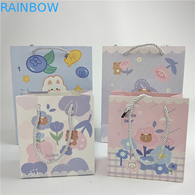 Promotional Quality Assurance Custom Digital Printing Logo Printed Shopping Paper Bag Packaging