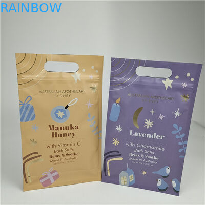 Laminated Aluminum Foil Mylar Sachets Smell Proof Moisture Proof Body Scrub Packaging Bag