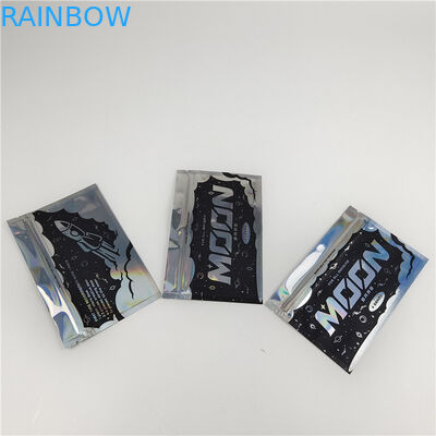 Eco-Friendly Smell Proof Moisture Proof Three Side Seal Bags for Teeth Care Packaging with Heat Seal Closure With Zipper