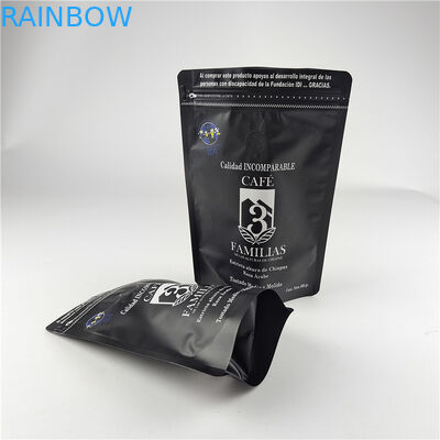 Matte Finish Food Grade Smell Proof Moisture Proof Laminated Aluminum Foil Zip Lock Bag Stand Up Pouch Coffee Bag
