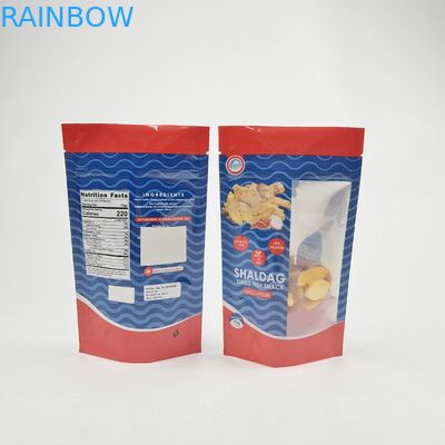 Digital Printed Snack Bag Packaging with Zipper Closure and Customized Size Stand Up Pouch