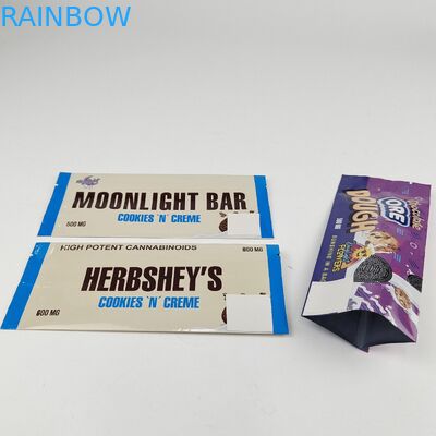 Wholesale Custom Printed Back sealed Pouches Chocolate Energy Bar Cookies Snack Packaging