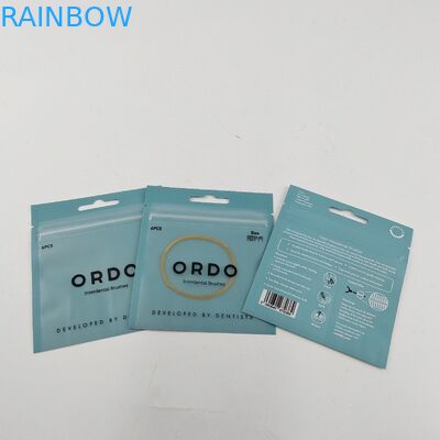 Eco-Friendly Best Selling RecyclableThree Side Seal Bags for Teeth Care Packaging With Zipper