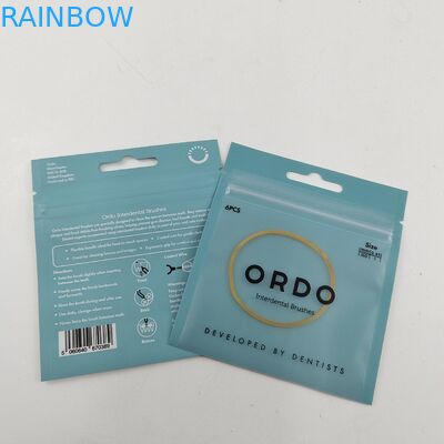 Eco-Friendly Best Selling RecyclableThree Side Seal Bags for Teeth Care Packaging With Zipper