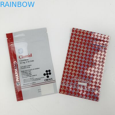 Storage Promotional Food Packaging Three Side Seal Bags for Teeth Care Packaging with Heat Seal Closure With Zipper