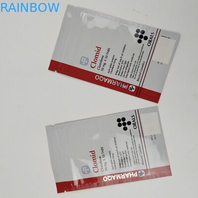 Storage Promotional Food Packaging Three Side Seal Bags for Teeth Care Packaging with Heat Seal Closure With Zipper