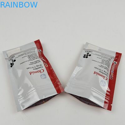 Storage Promotional Food Packaging Three Side Seal Bags for Teeth Care Packaging with Heat Seal Closure With Zipper