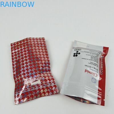 Storage Promotional Food Packaging Three Side Seal Bags for Teeth Care Packaging with Heat Seal Closure With Zipper