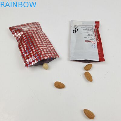 Storage Promotional Food Packaging Three Side Seal Bags for Teeth Care Packaging with Heat Seal Closure With Zipper