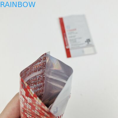 Storage Promotional Food Packaging Three Side Seal Bags for Teeth Care Packaging with Heat Seal Closure With Zipper