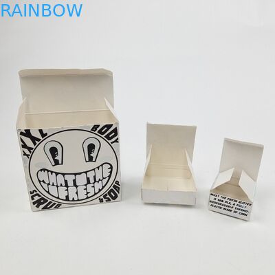 Custom Glossy UV Matt Film White Cardboard Paper Box 400g For Cosmetic Sample Argan Oil