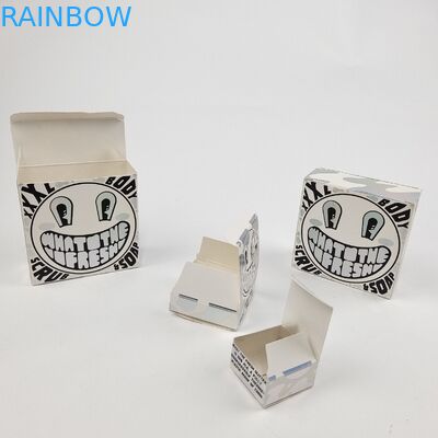 Custom Glossy UV Matt Film White Cardboard Paper Box 400g For Cosmetic Sample Argan Oil