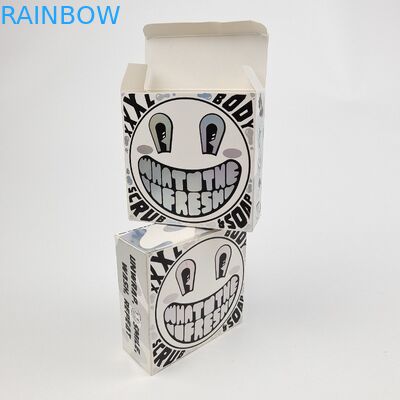 Custom Glossy UV Matt Film White Cardboard Paper Box 400g For Cosmetic Sample Argan Oil