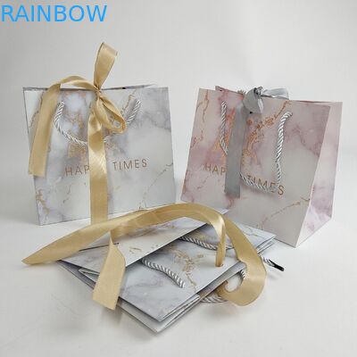 Customized Paper Bags Biodegradable Paper Pouch For Shopping With Logo Printing