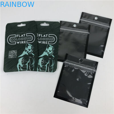 Easy Tear Line Three Side Sealed Mylar Packaging Bag With Zipper Customized Size Design