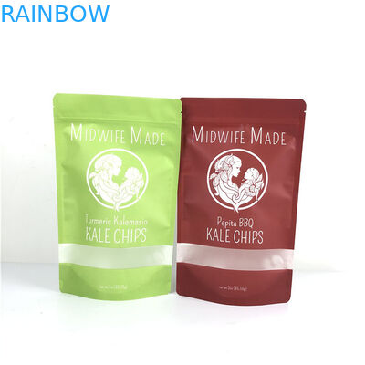 Food Packaging Flat Plastic Ziplock Bag Aluminum Foil Bags With Zipper