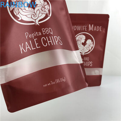 Food Packaging Flat Plastic Ziplock Bag Aluminum Foil Bags With Zipper