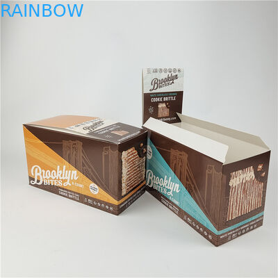 Recyclable Foldable Cardboard Counter Display Boxes Retail Shop Shelf Ready Display Paper Box