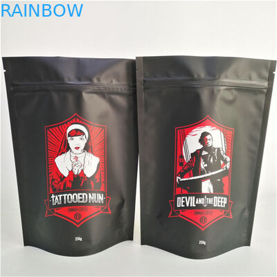 Custom Matte Finish Smell Proof Bags Moisture Proof Resealable Plastic Food Seal Packaging