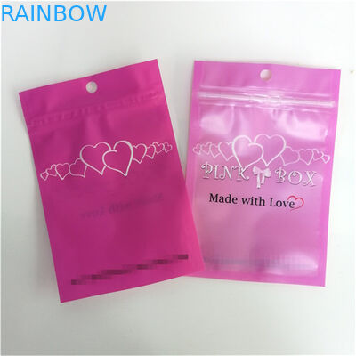 Easy Tear Line Three Side Sealed Mylar Packaging Bag With Zipper Accepted Up to 10 Colors Available
