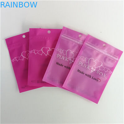 Easy Tear Line Three Side Sealed Mylar Packaging Bag With Zipper Accepted Up to 10 Colors Available
