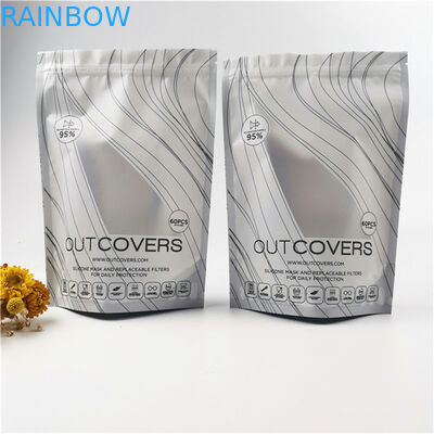 Customized Size and Design Needs with Private Logo Zipper Plastic Stand Up Zip Lock Packaging Bag Packs