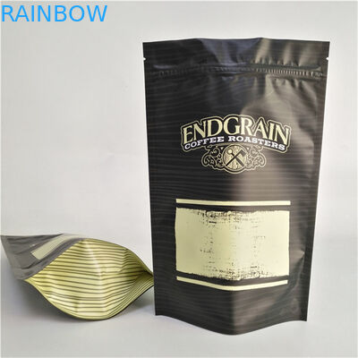 Storage Custom Logo Printed Stand Up Zipper Pouch Resealable Plastic Food Seal Coffee Bag