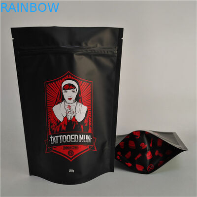 Stand Up Pouch With Zipper Matt Finish Customized Size and Design Needs Aluminum Foil Mylar Doypack