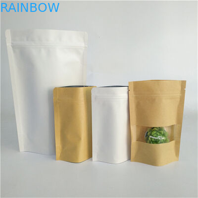 Wholesale Custom Digital Printing Stand Up Pouch With Zipper Kraft Paper Packaging Pouch